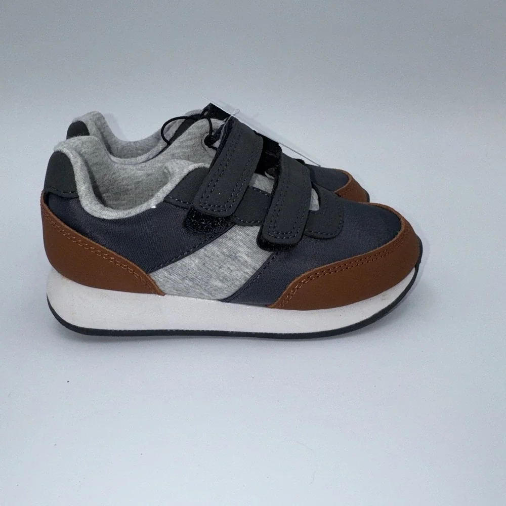 Cat & Jack Charlie Retro Sneakers Toddler 10T Gray NWT